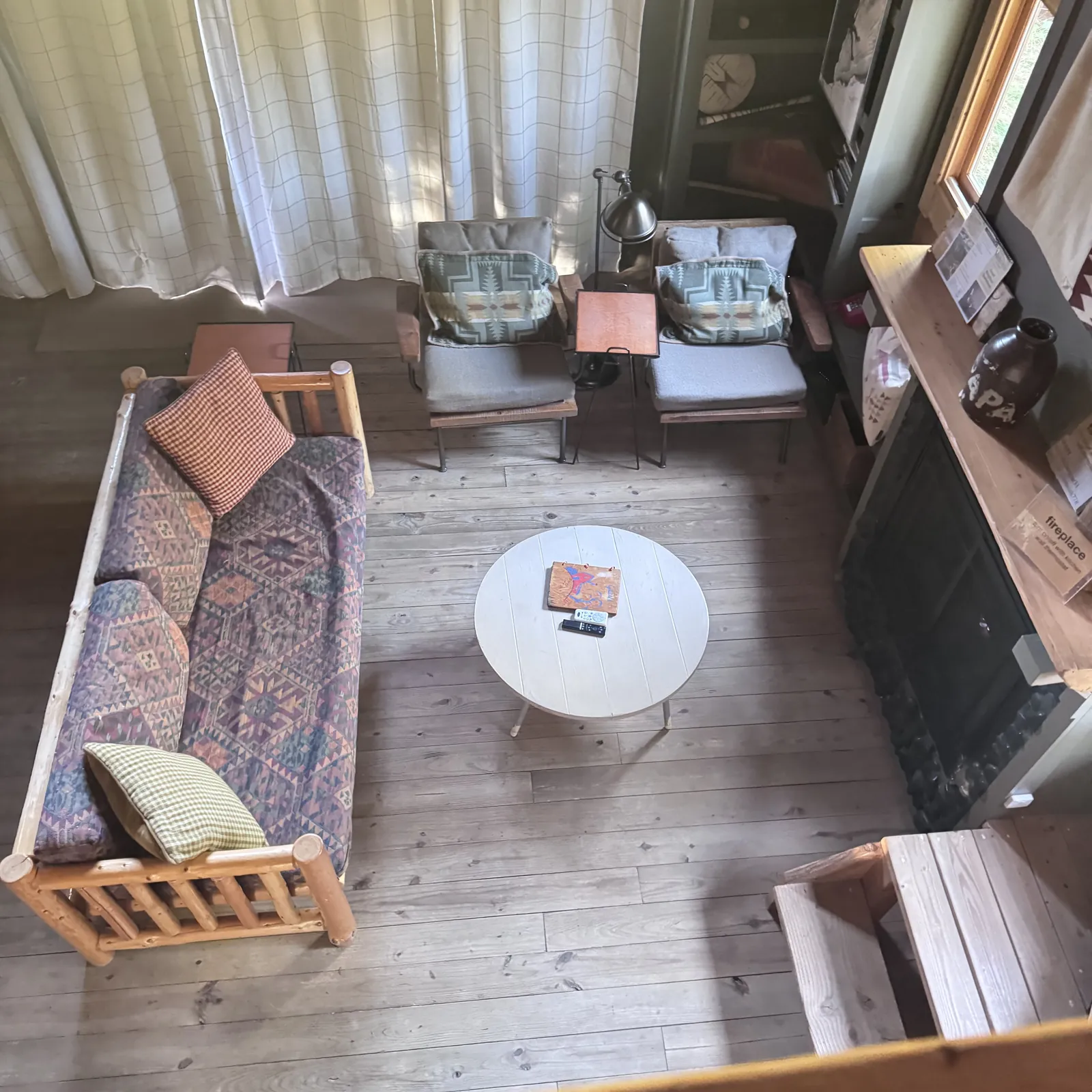 Living room with seating and a coffee table